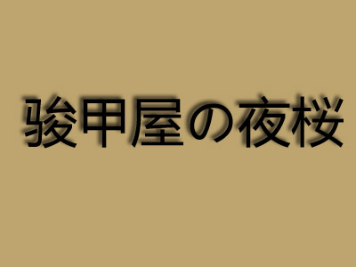 骏甲屋の夜桜加盟电话