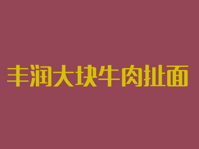 丰润大块牛肉扯面加盟费