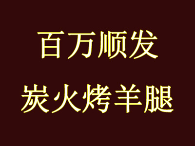 百万顺发炭火烤羊腿加盟费