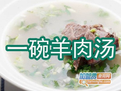 一碗羊肉汤加盟费