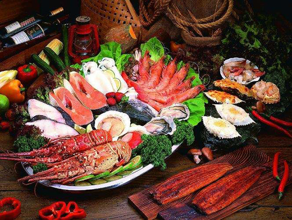 韩尚海鲜自助烤肉加盟店