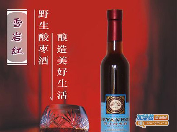 雪岩红野生果酒