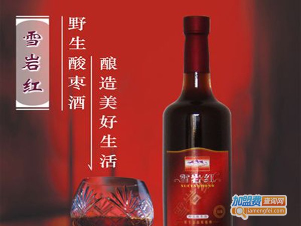 雪岩红野生果酒