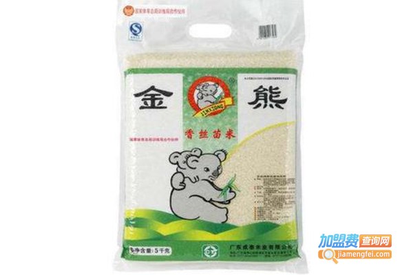 金熊大米加盟费