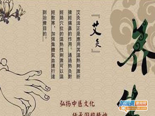 艾和艾灸养生馆加盟费