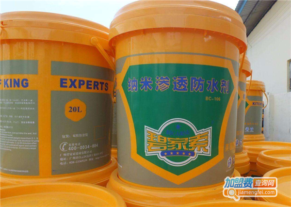 碧家索涂料加盟费
