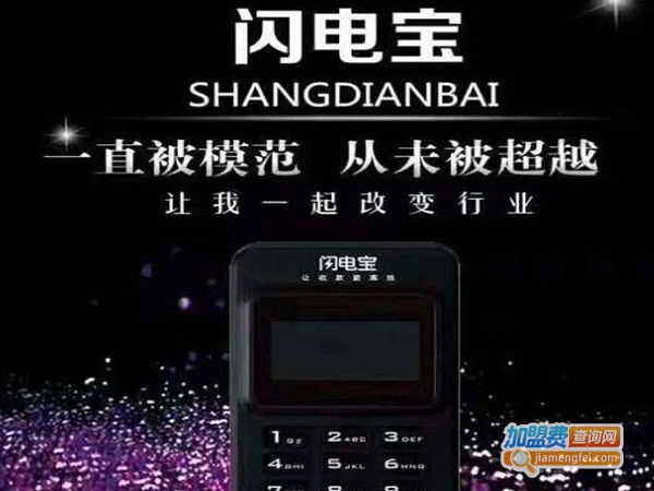 汇付天下闪电宝加盟费