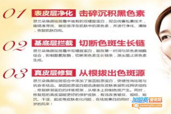 思菲祛斑美容加盟费