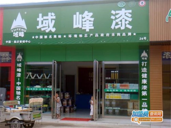 域峰油漆加盟门店