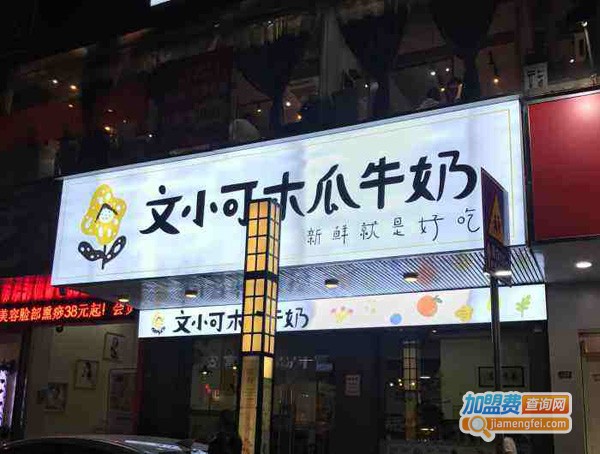 文小可木瓜牛奶加盟费