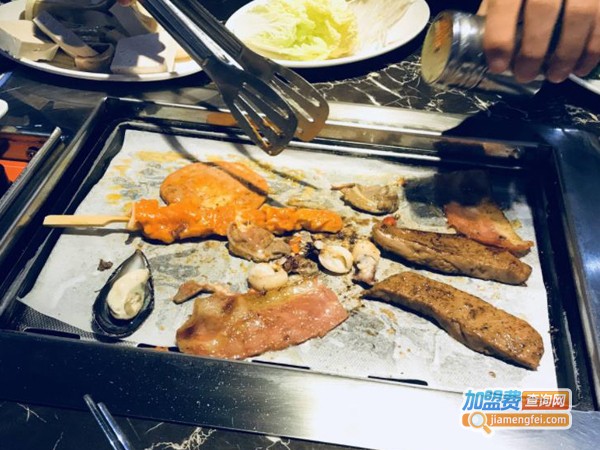 自助纸上烤肉店加盟费