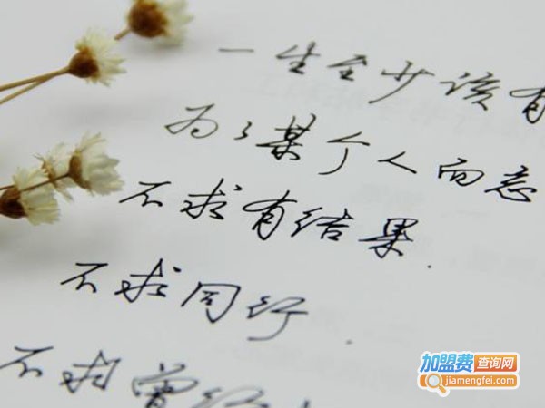 一手好字加盟费