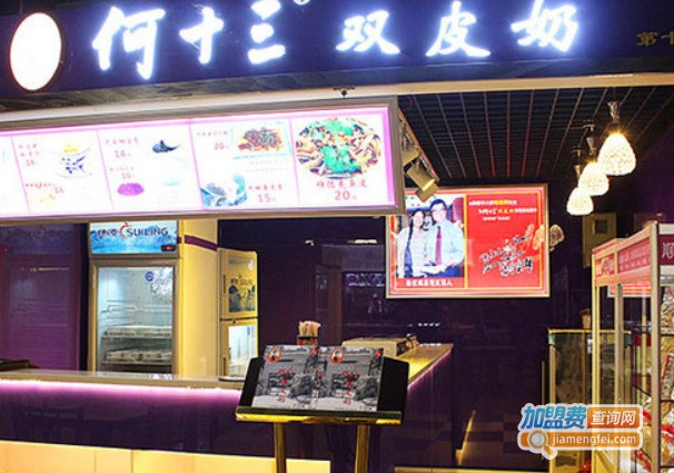 何十三双皮奶加盟费