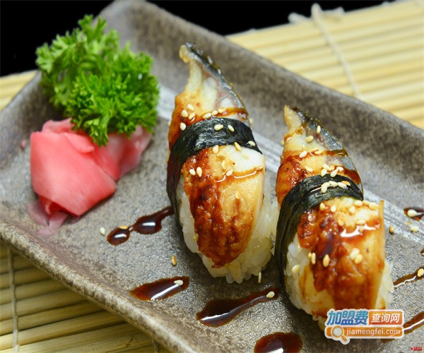 焦糖鳗鱼寿司图片