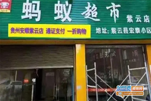 蚂蚁超市加盟费