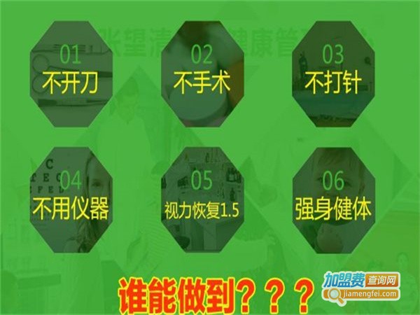 张望清视力康复加盟费