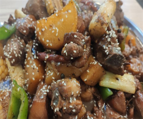 百亩林鲜炒大盘鸡