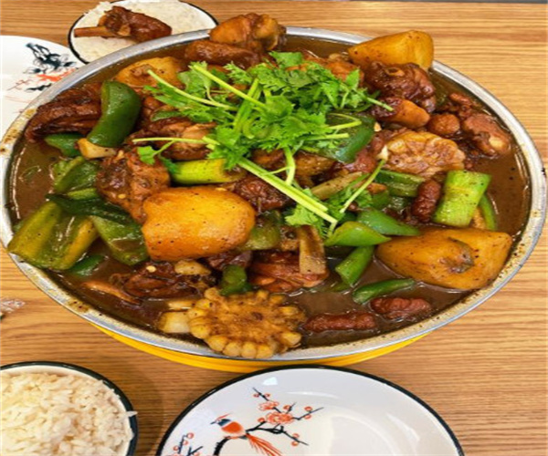 百亩林鲜炒大盘鸡